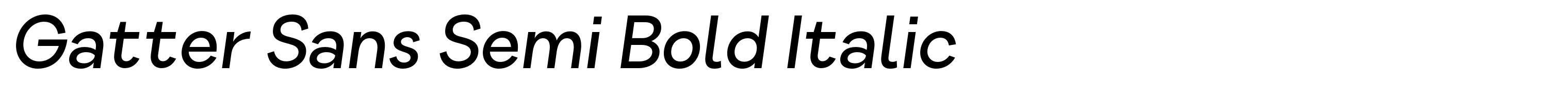 Gatter Sans Semi Bold Italic